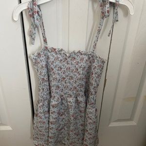 Ditsy floral shirred cami top